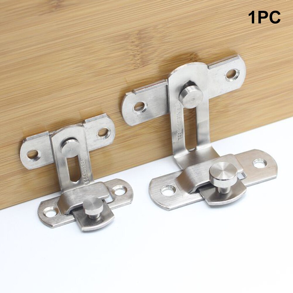 90 Degree Anti-theft Hotel Safety Door Lock Household For Window Security Tools Latch Stainless Steel Hasp Cabinet Fitting