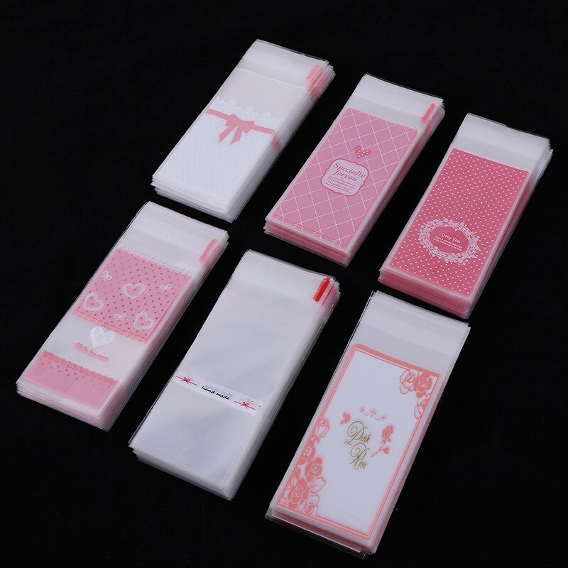 Paquete de bálsamo labial para dulces, bolsas de para dulces, pintalabios, amor, rosa, 100 Uds.
