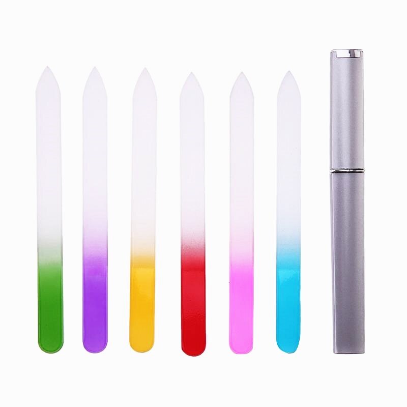 1PC Crystal Glass File Nail Art Files Manicure Nail Files Buffing Grit Sand Fing Nail Art Health Beauty Makeup Tools