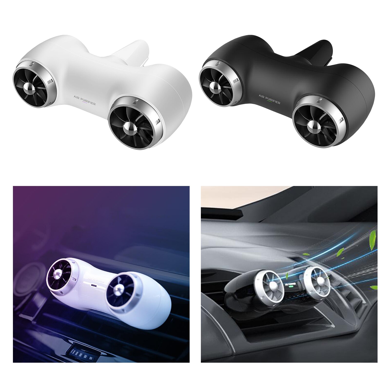 Compact Car Air Purifier, Ionizer Air cleaner, Personal Air Freshener Order - removers cigarettes Smoke, smell odors