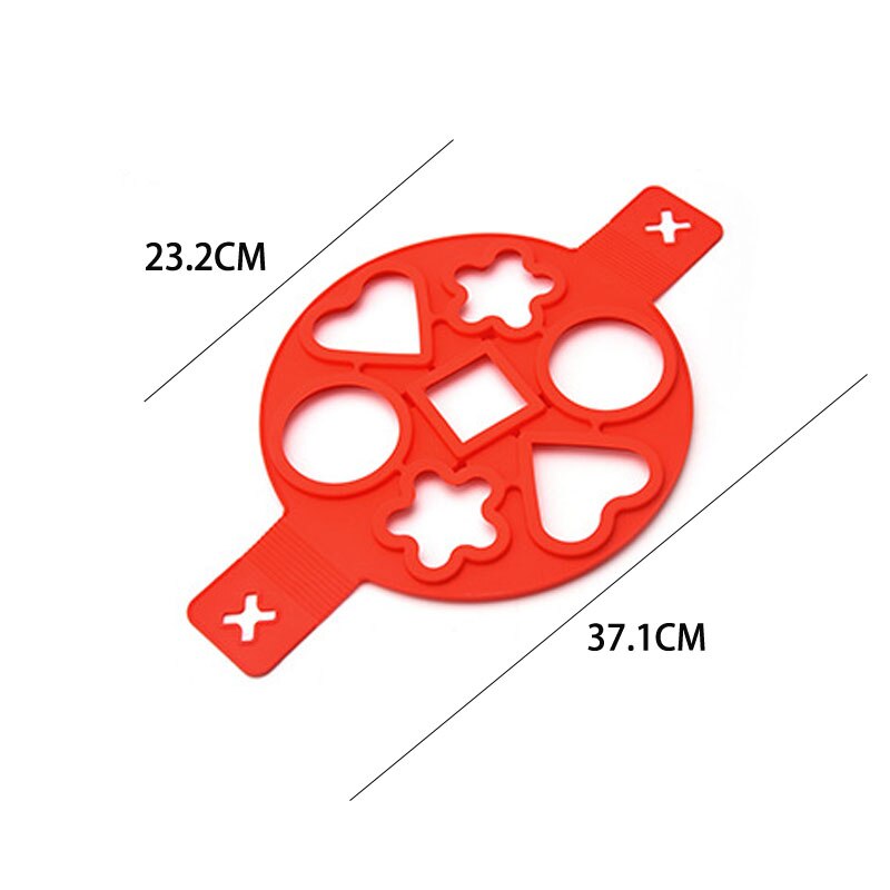 Naleśnikarka 7 otworów okrągła kuchnia DIY foremka robić pankejków smażenie na naleśniki jajowar pomocnicy BPA trzepnięcie kuchnia formularz bezpłatne silii B3H1: 8
