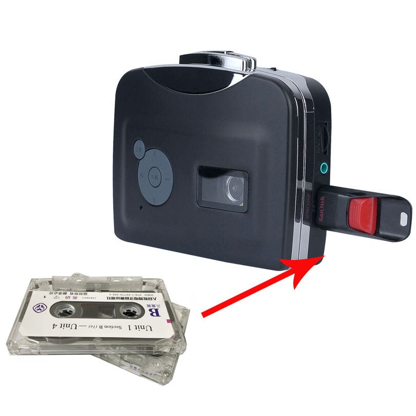 Genuine EZCAP cassette player recorder capture, convert old cassette to mp3 save in U flash disk , no pc required