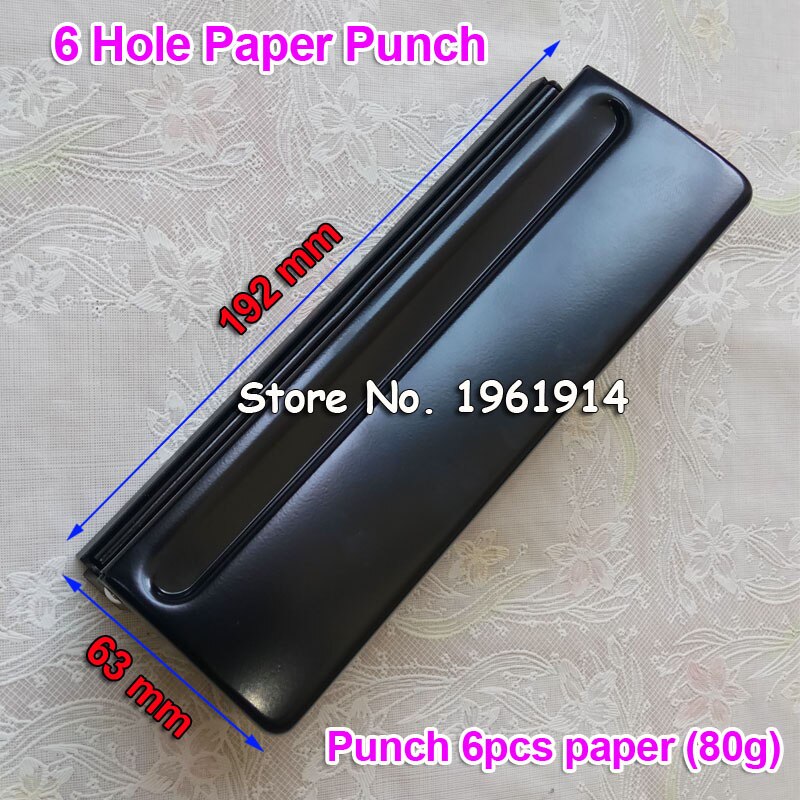 6 Holes Papier Punch Voor Scrapbooking Punch Handgemaakte Cut Card Perforator Voor Diy Card Papier Punch