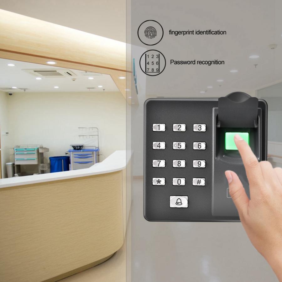 Rfid-lukija sormenjälki oven kulunvalvonta biometriikka vedenpitävä älykortti