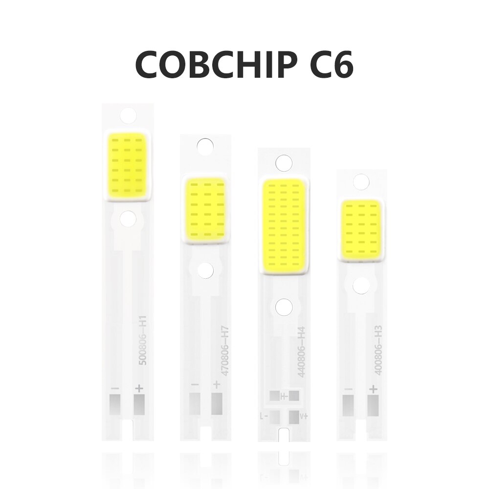 LSlight LED COB Chip 12V Car Headlight Bulbs H1 H3 H4 H7 H11 9004 9005 9006 9007 COB Light Source White for Replace C6