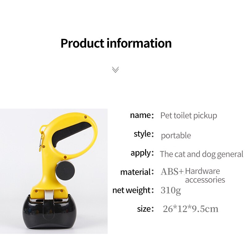 Pet Poop Picker 2 In 1 Portable Pet Poop Clipper Dog Feces Waste Picker Cleaning Supplies Essentials For Go Out Walk The Dog