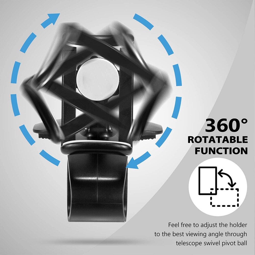 BONOLA 2 in 1 Ventilation hole car phone holder 360 degree rotating dashboard clip mounting holder for 4 to 6.5 inch smartphone