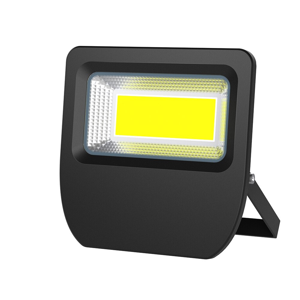 Led oversvømmelse lys 30w 50w 100w udendørs væg vask spot vandtæt  ip66 ac 85-265v bygning firkantet dekorativ projektor lampe: Sort / 70w / Varm hvid
