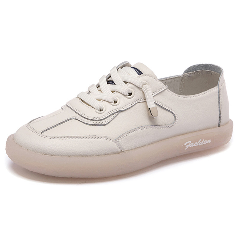 MBR FORCE femmes baskets chaussures plates plate-forme chaussures de à lacets en plein air décontracté dames chaussures: beige / 36