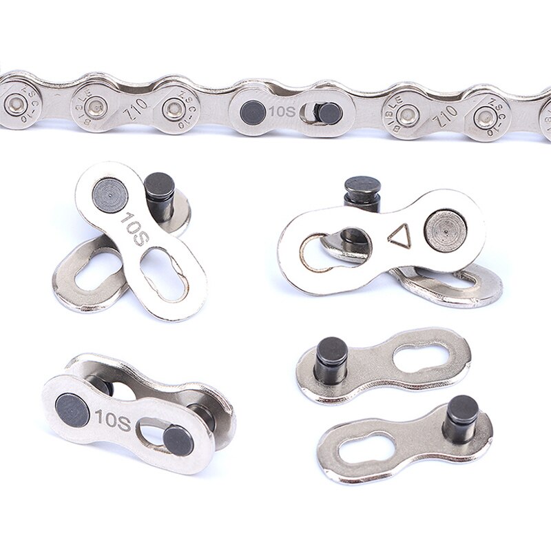 DUST 5 Pair MTB Road Bike Chain Magic Buckle Bike Chain Connector 6/7/8 9 10 Speed Quick Release Chain Buckle Link Joint