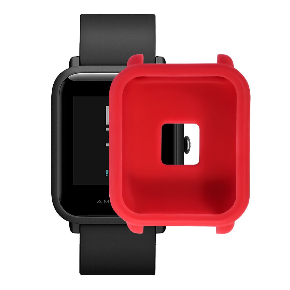 TPU blando de excelente de protección de silicona funda completa para Huami Amazfit Bip jóvenes reloj SmartWatch Prevención de arañazos golpes: RD