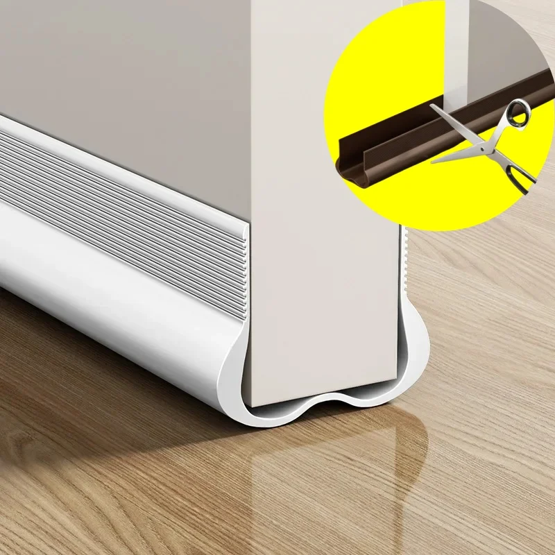 Neuer flexibler Türboden-Dichtungsstreifen aus PVC unter der Tür, Zugluftstopper, Dichtungsstreifen, wundfeste Dichtung, Dichtungsstreifen, Zugluftschutz