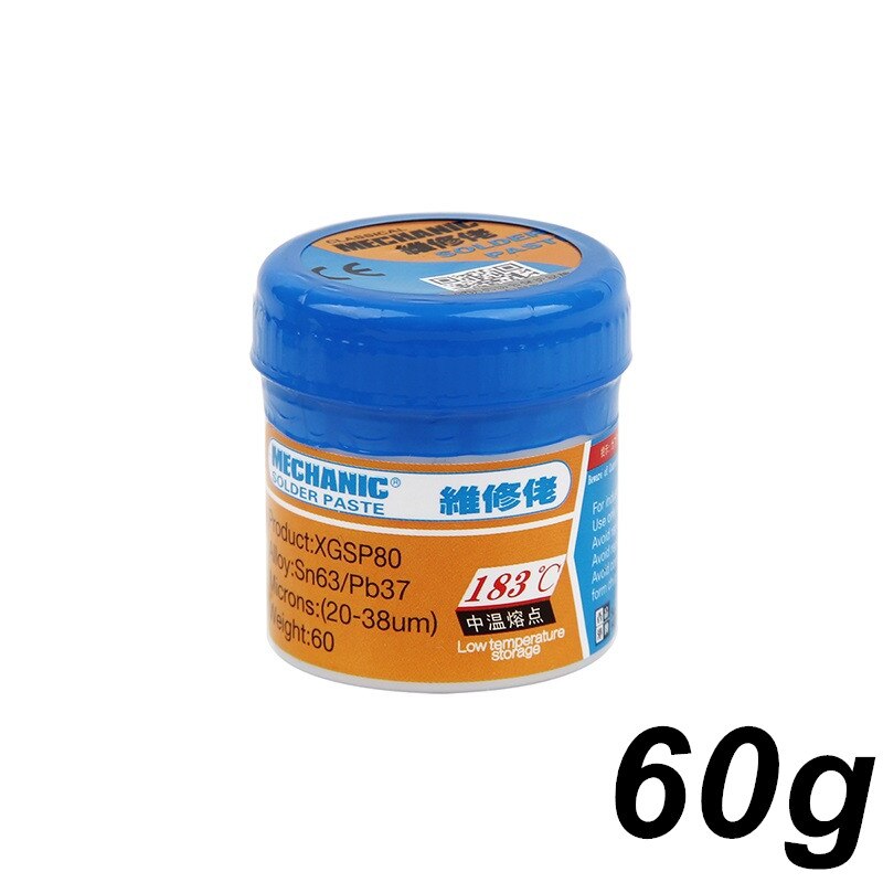 EBRT solder paste flux paste XGSP30 XGSP40 XGSP50 XGSP80 Mobile phone PCB repair medium temperature solder paste: XGSP-80-60g