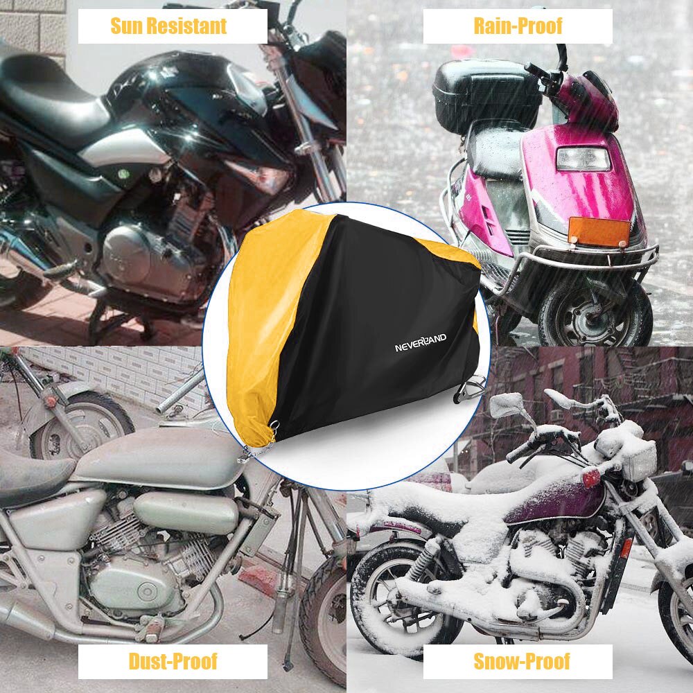 Neverland M 200cm Waterproof 190T Covers Dirt Bike Motorcycle Motors Dust Rain Snow UV Protector Cover Indoor Outdoor D35