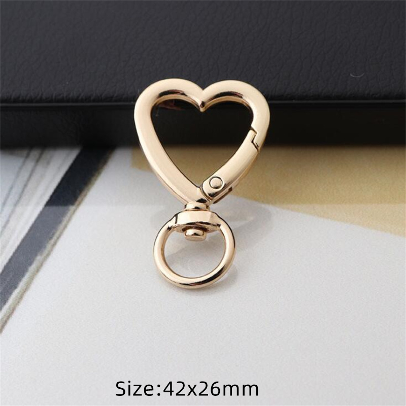 5pcs Metal Swivel Snap Lobster Claw Clasp Carabiner for DIY Handbag Jewelry Keyring Keychain Make Supplies Accessories: GRAY
