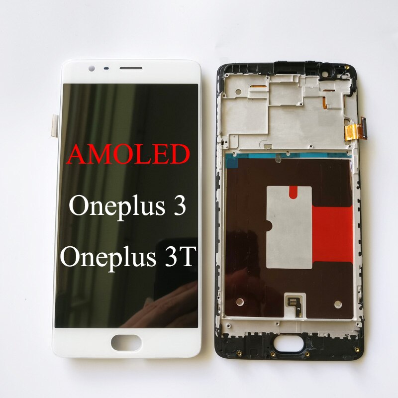 Original/TFT 5,5 "Für Oneplus 3 3T 1 + 3 3T A3000 a3003 LCD Anzeige berühren Bildschirm Digitizer Montage/Mit Rahmen/Batterie Abdeckung