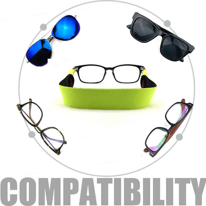 Cuerda flotante para gafas deportivas, cordón para gafas de deporte al aire libre, soporte para gafas, correa para el cuello, gafas de lectura, cadena