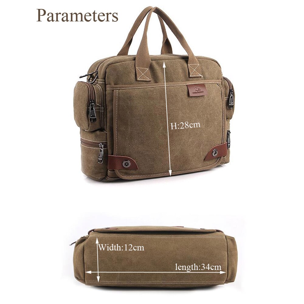 ! Bavi canvas bag, male casual shoulder bags, men messenger bag, canvas laptop briefcase