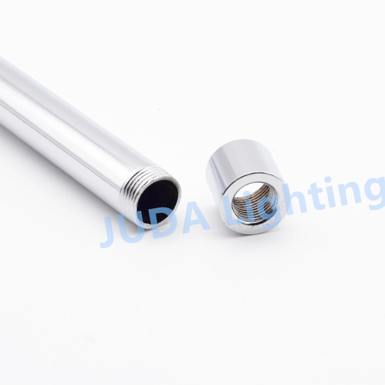 M10 thread black Telescopic tube flexible pipe Telescopic pole chrome alloy hollow pipe for E27 Edison lamp holder ceiling rose
