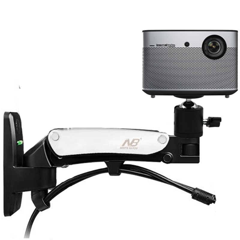 DL-F12PR 2-7Kg Universele Gasveer Gas Strut Tilt Projector Plafond Beugel Rack Aluminium 360 Graden draaien