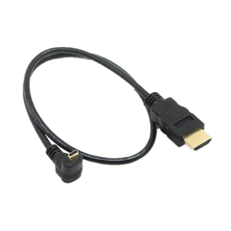 Micro hdmi kaapeli ylös ja alas & eft & suorakulmainen 90 asteen micro hdmi - hdmi kaapeli digikameralle ja puhelimille tableteille 50cm