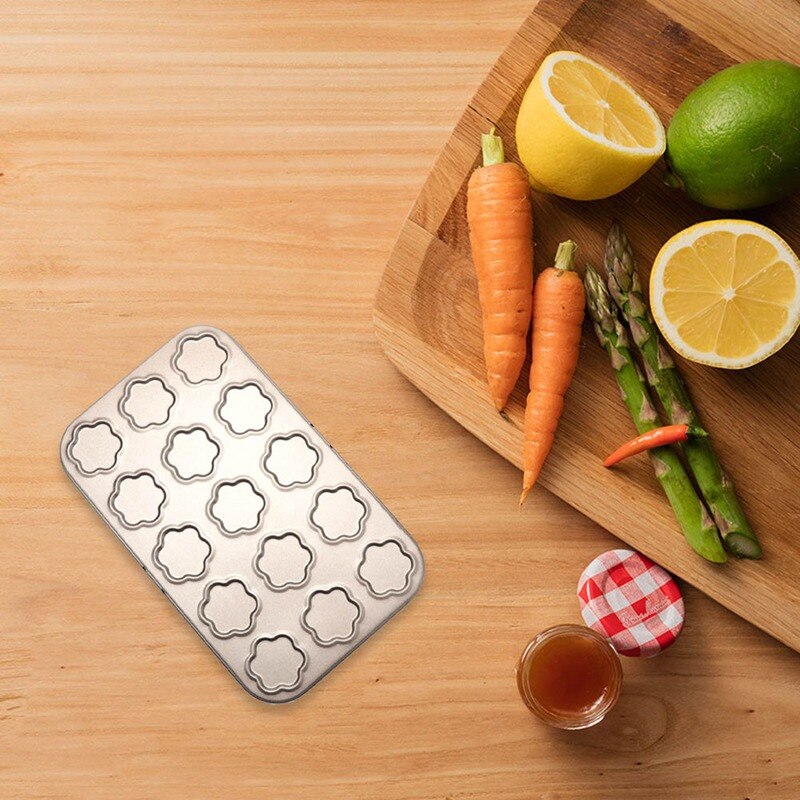 15- gats koolstofstalen bakmat voor macarons, antiaanbak bakmat, bakvorm, gebak, cakemat, bakgereedschap