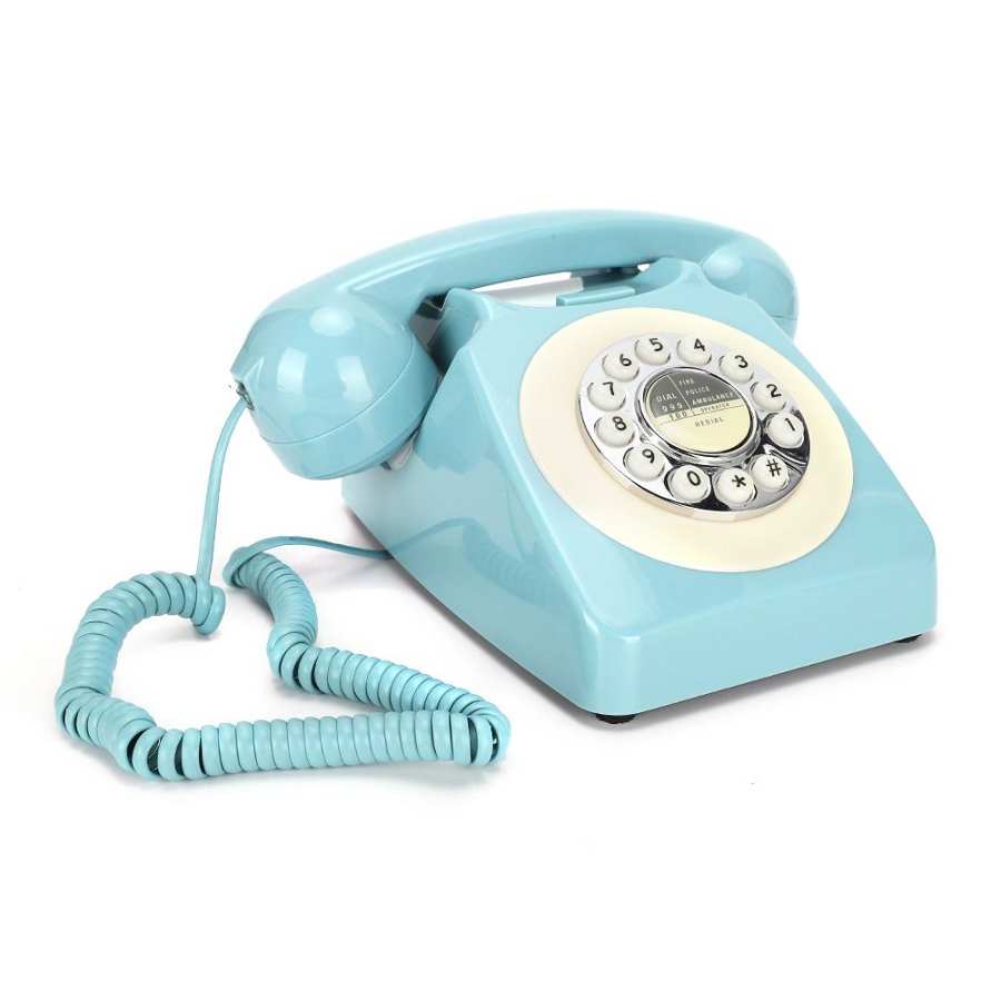 CT-N8019 retro Festnetz Telefon Multifunktionale Schreibtisch Telefon für Heimat Sekretariat Verwenden Blau