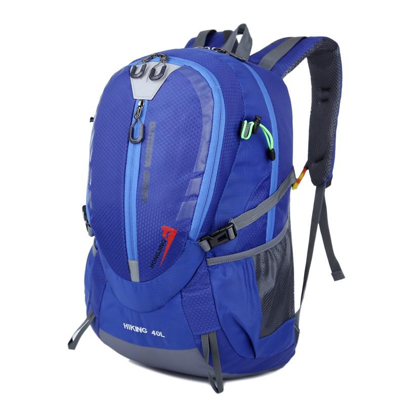 40L Outdoor Wandelen Klimmen Rugzak Waterdichte Travel Rugzakken Voor Mannen Vrouwen Grote Capaciteit Schooltassen: Dark Blue