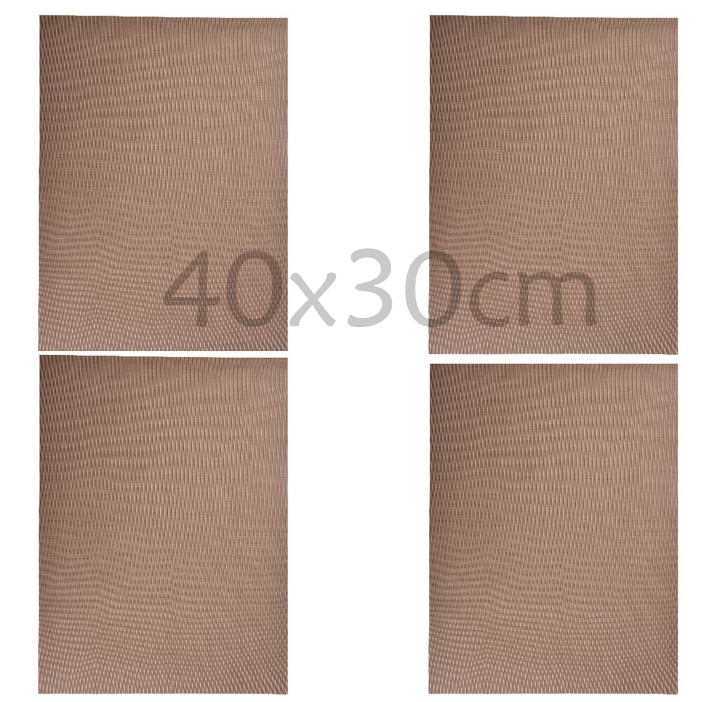 30/40/60Cm Reusable Baking Mat Sheet Heat Resistant Oil-Proof Paper Baking Oven Pad Non-Stick Oil Paper Kitchen Baking Bbq Tool: 4pcs 40x30cm Square