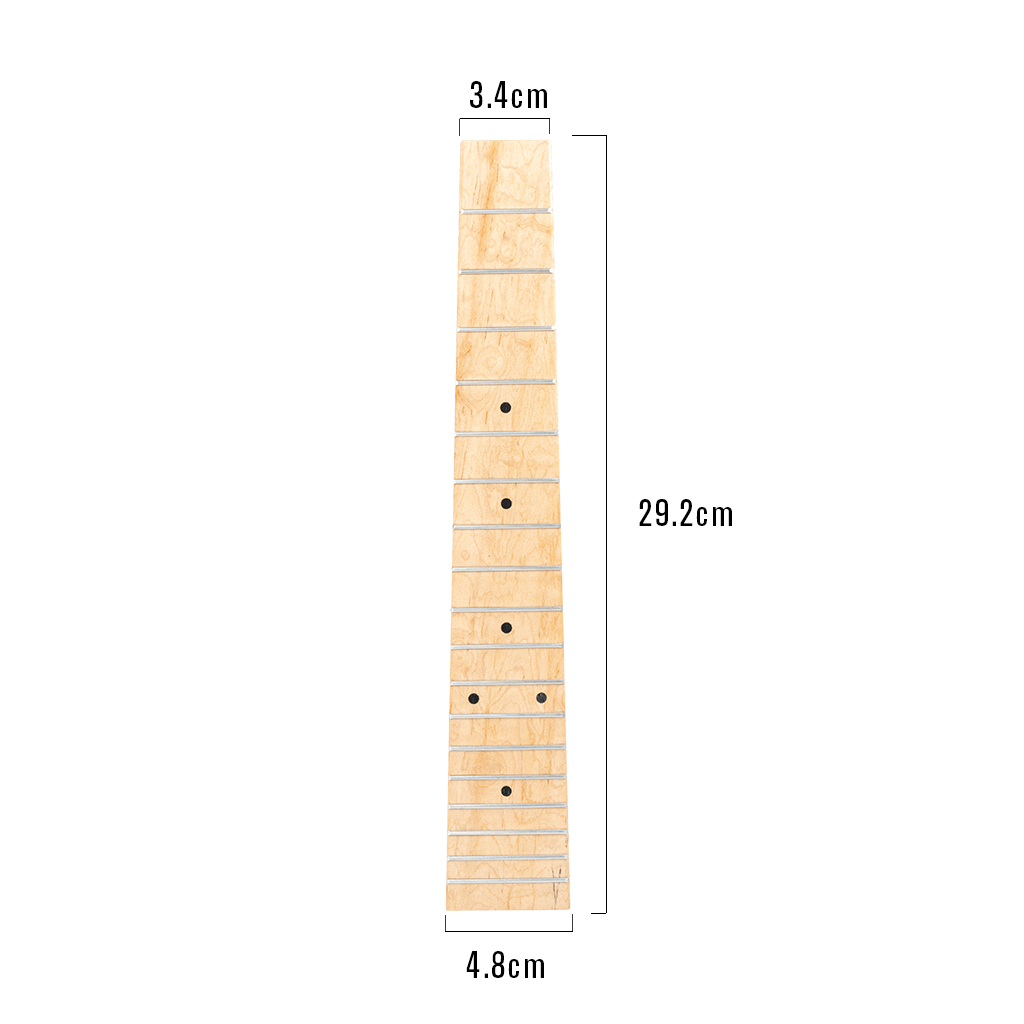 Ukulele Fingerboard 26 Inch Maple Fretboard Replacement Part For 26 Inch Ukulele For Home Guitarists