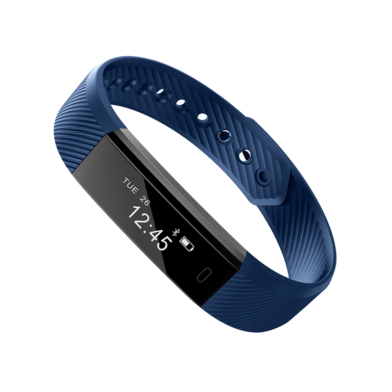Smart Watches Bluetooth Waterproof Women Men Sport Wristband Fitness Tracker Pedometer Smart Bracelet Smartband for IOS Android: Blue