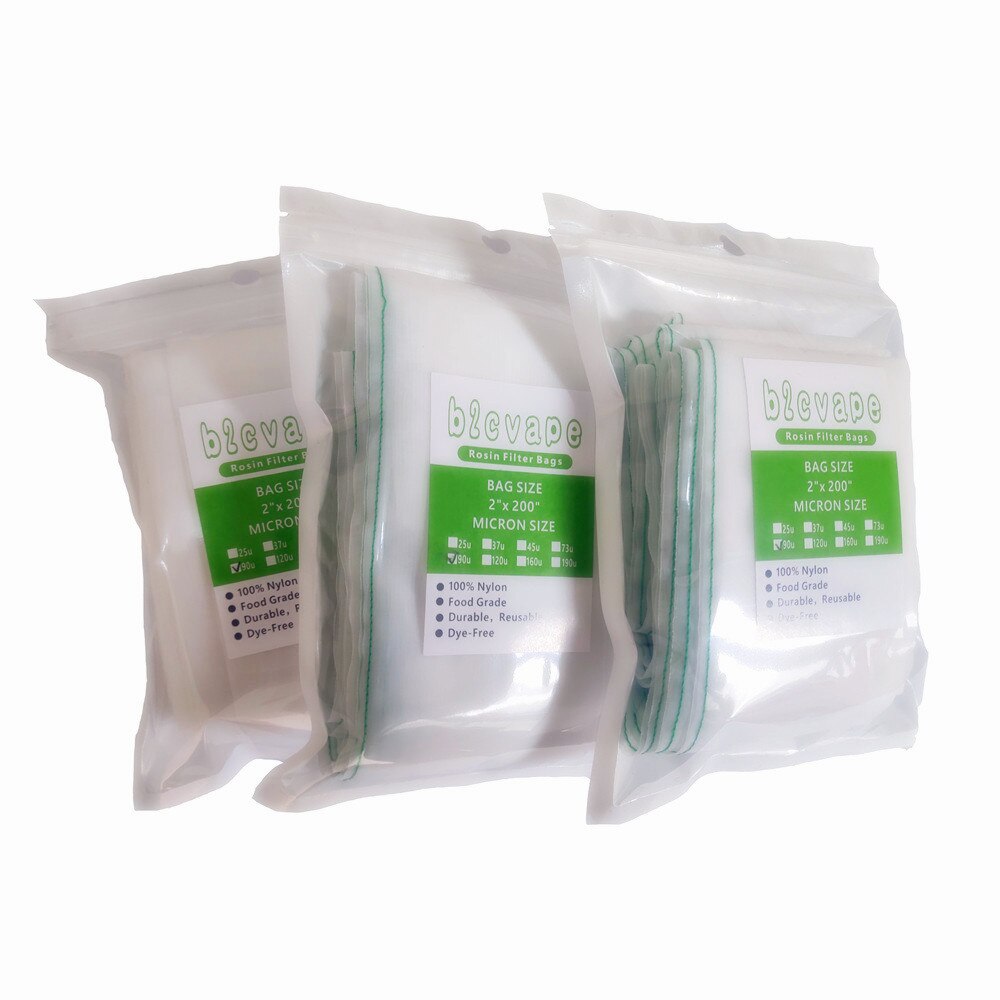 2*200 Inch Rosin Press Filter Bags 100% Food Grade nylon mesh filter tubes perfect for bottle tech lessen waste cutting bags