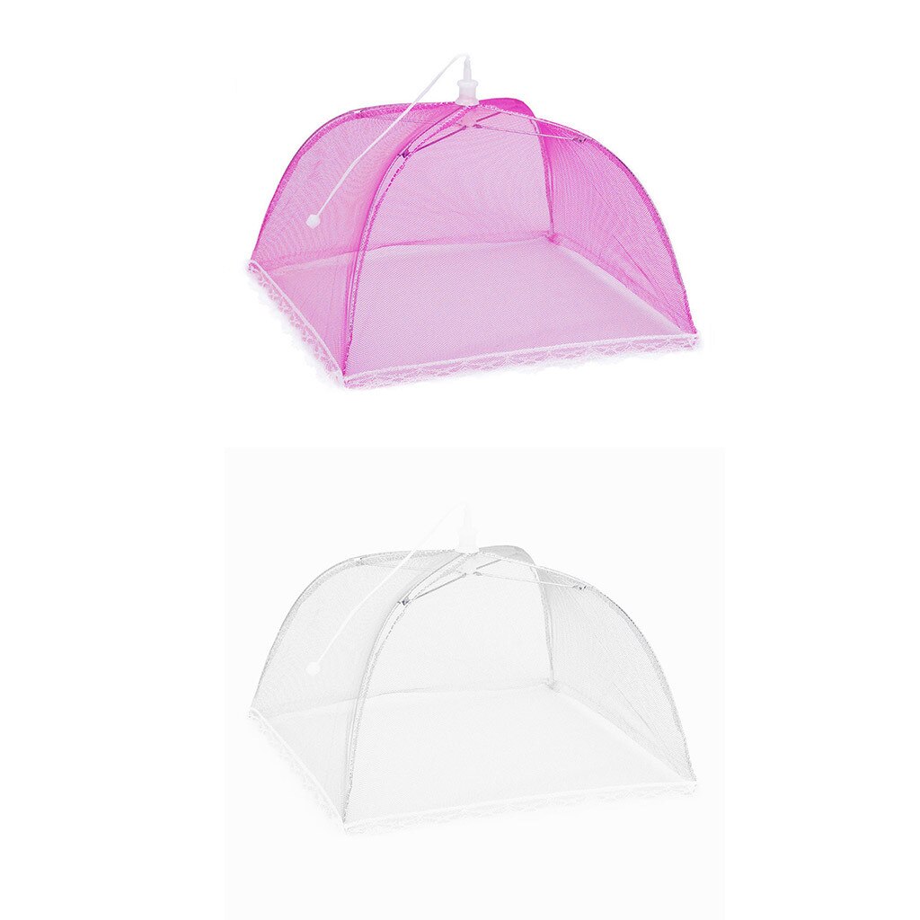 Food Covers 2PCS Large Pop-Up Mesh Screen Protect Food Cover Tent Dome Net Umbrella Picnic Food Protector: A