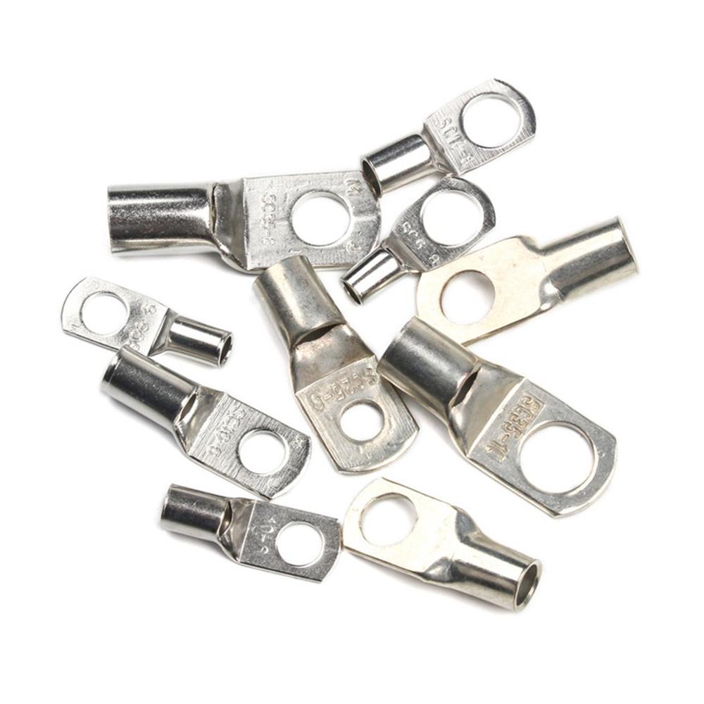 100Pcs Sc Blote Terminals Lug Vertind Koperen Buis Lug Ring Seal Batterij Draadconnectors Blote Kabel Gekrompen/Gesoldeerd terminal Kit