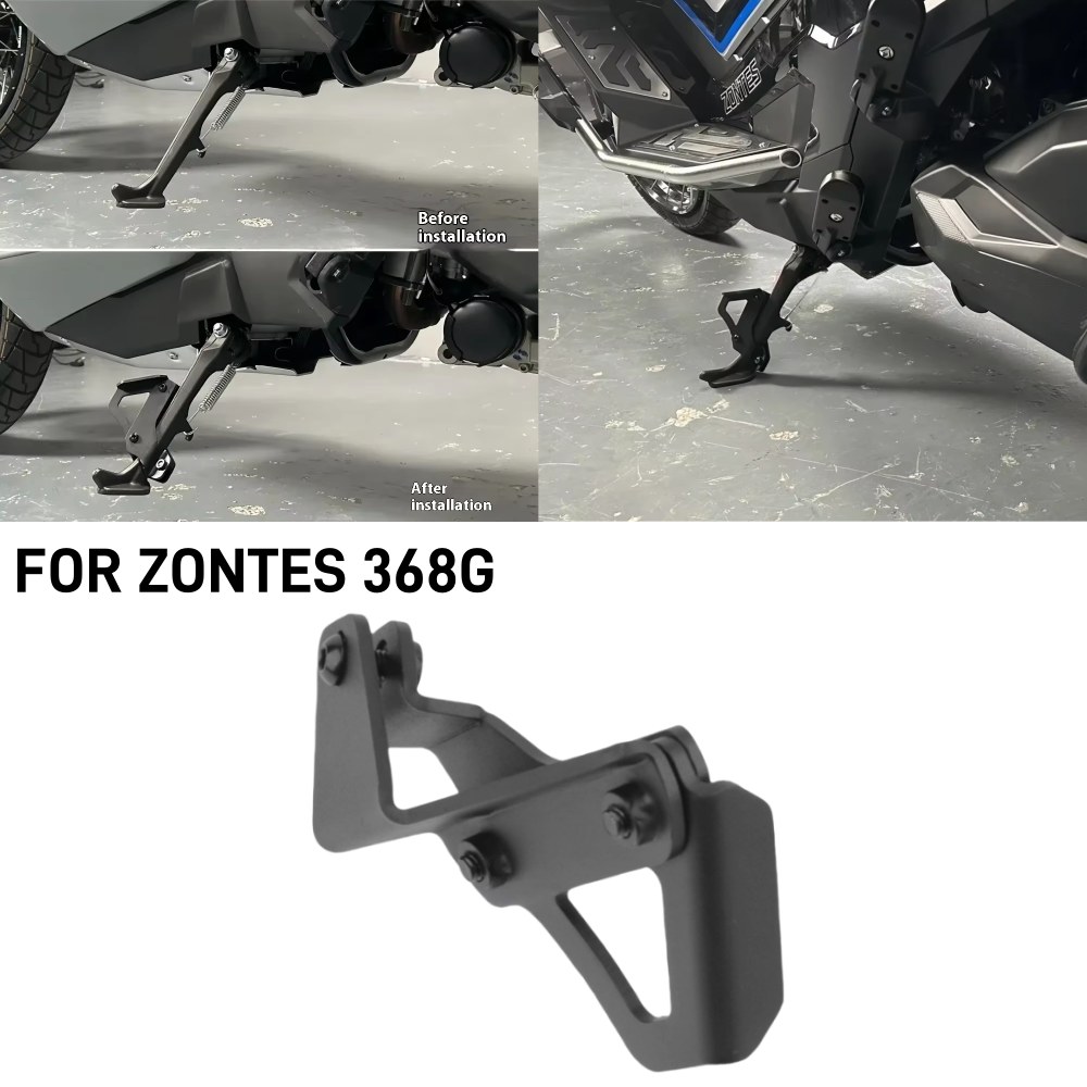 Rod Support Side Stand for ZONTES 368G G368 Side Kickstand Aid Foot Pedal Kickstand Auxiliary Tool Side Stand Assistant