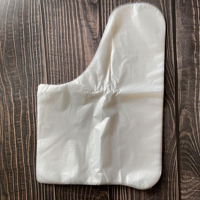 100pcs disposable foot cover transparent membrane foot cover try on shoe cover waterproof shoe cover transparent bag foot cover: No ears
