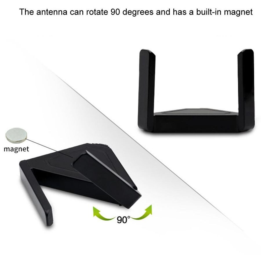 Desktop Antenna Horn 90 Degree Rotating Dual Frequency 2.4G/5G External Wifi Antennas