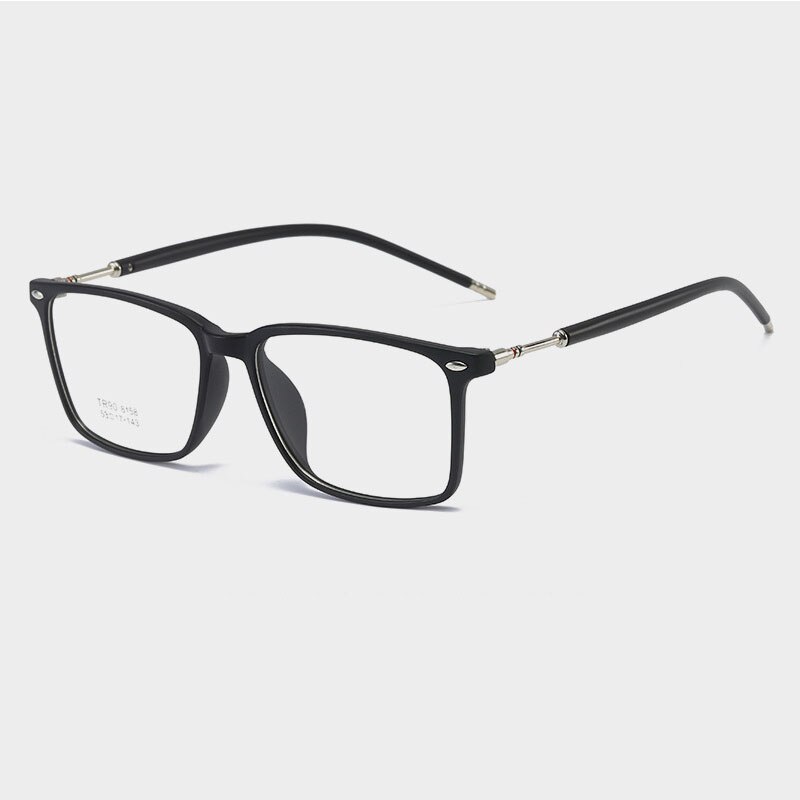 Transparent Eyeglasses Blue Light Blocking Optical Glasses Frames Women Men Computer Eye Glasses Eyewear Square Oculos: Matte Black