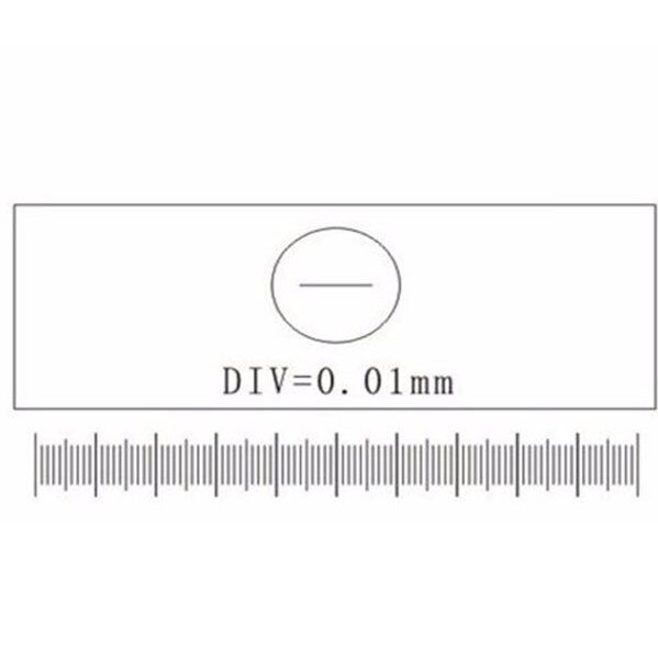 5pcs 0.01mm Microscope Stage Micrometer Calibration Slide Parts Microscopes Measurement Tools