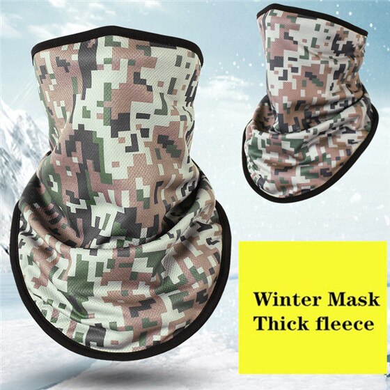 Winter Fleece Ski Sjaal. Fietsen Snowboard Apparatuur Bandana Hoofddeksels Masker Nek Driehoek Thicken Warm Vrouwen Mannen Camouflage Slabbetjes: NO.13