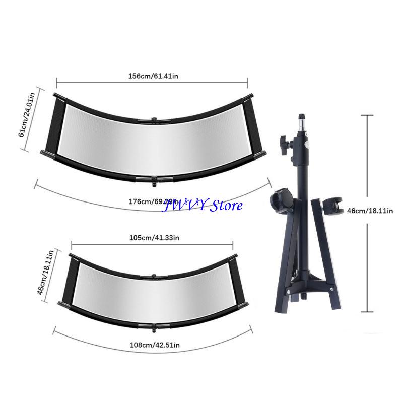 573A Studio gebogen lichtreflector met U-vormige structuur voor gebalanceerde verlichting, perfect voor fotografen en