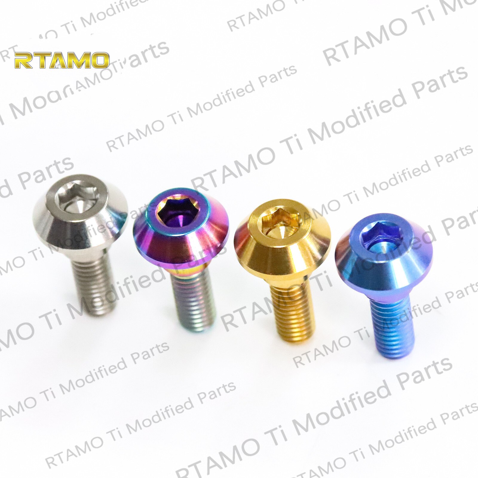 Titanium Rear Brake Master Cylinder Mount Bolts M6X20 Hexagon Head Screws for Disc Brake Rotor