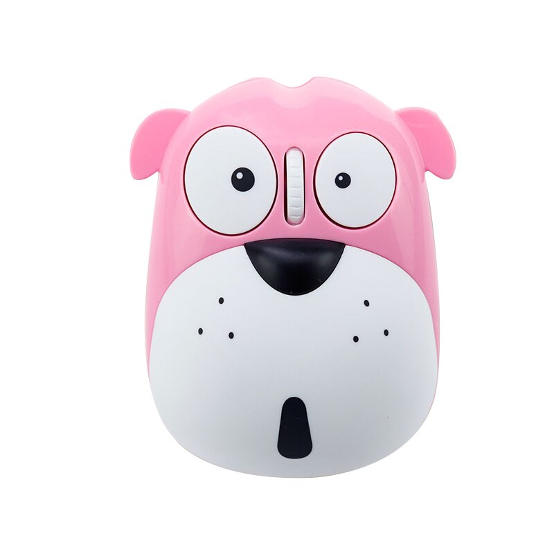 Power Saving Mute Rechargeable Wireless Mouse Cute Animal Puppy Mouse 2.4G Wireless Mouse Rechargeable Mouse: 04