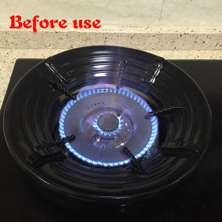 Thuis gasfornuis accessoires gas energiebesparing apparaat fire geconcentreerd cirkel