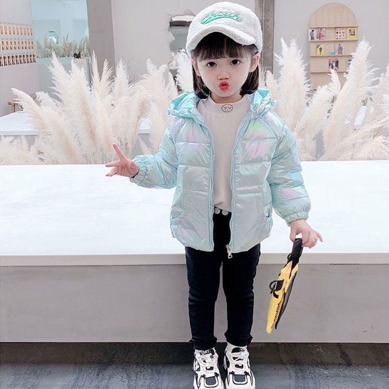 Chaqueta de plumón ultraligera para bebé y niña, prendas de vestir con capucha, traje de nieve, abrigo, ropa para niño de 1 a 7 años