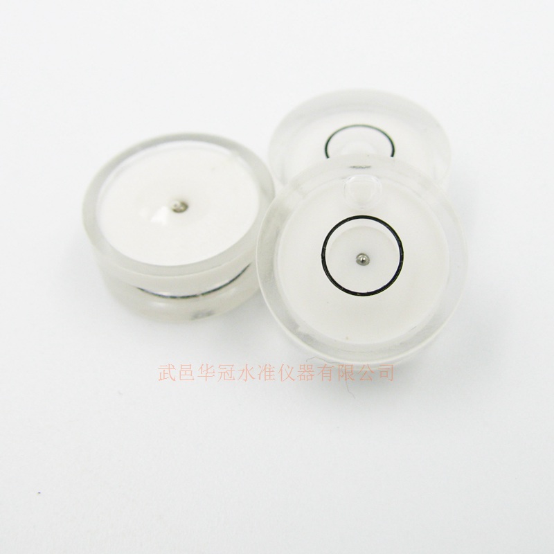 HACCURY 15*6mm plastic bubble level universal protractor Liquid level Indicator Bullseye Level Accessories: white