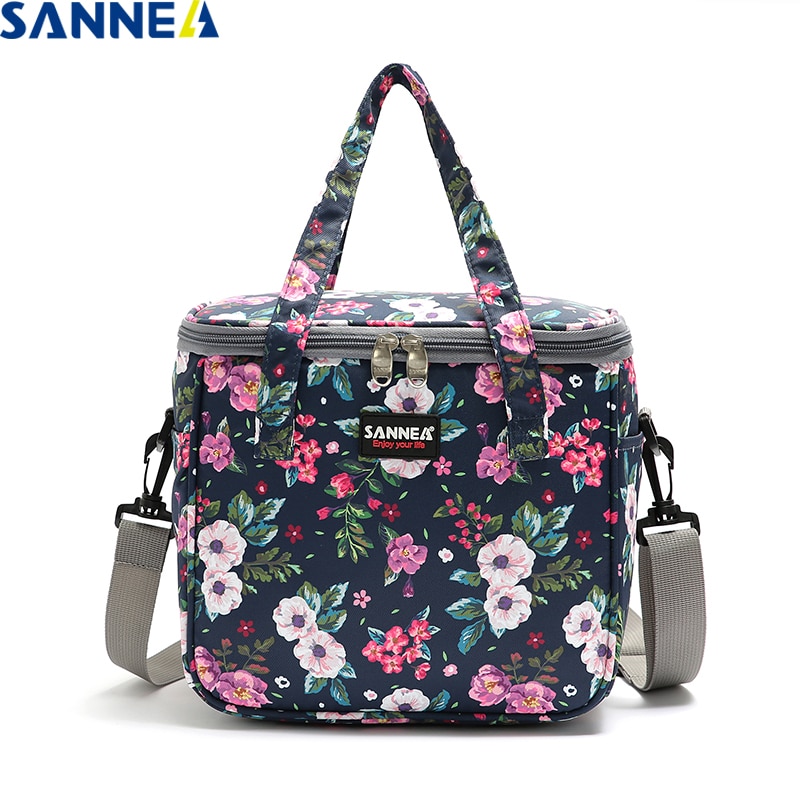 SANNE Colorful 7L Cooler Bag Thermal Diagonal Portable Waterproof Insulated Thermal Ice Picnic Bag for Food