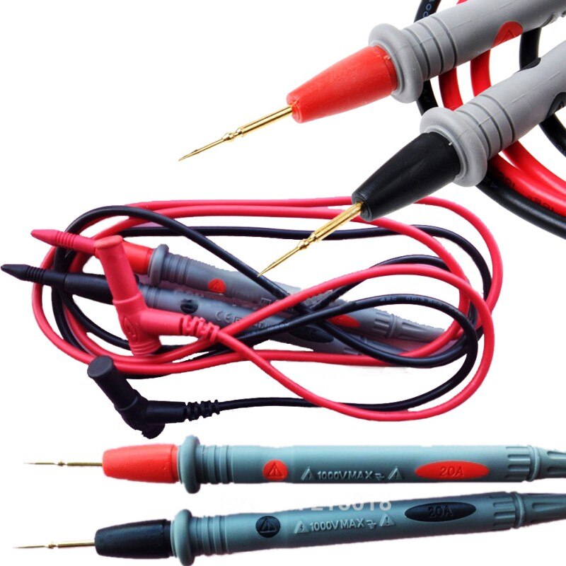 Multimeter-Prüfleitungen Set 1000V 20A – Mit Goldspitzen & Krokodilklemmen, Passend Für Die Meisten Digitalmultimeter, CAT.III Zertifiziert CAT III Prüfkabel