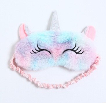 3D Eenhoorn Oogmasker Cartoon Verscheidenheid Slaapmasker Slaapmasker Ontspannen Maskplush Eye Shade Cover Geschikt Voor Reizen Home Party: 2