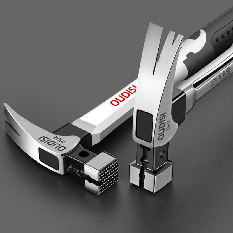 Claw Hammer Magnetic Nail Hammer for Outdoor Camping Daily Work Home Construction Use Impact-Resistant High-Hardness M0XC